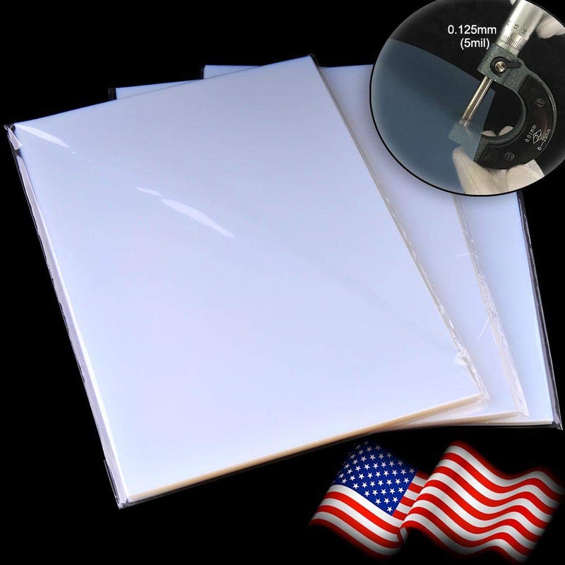 Tiger-Hoo 100 Sheets Silk Screen Printing Film 8.5 ""x11 "" Waterproof Inkjet Transparent Film - Image 3